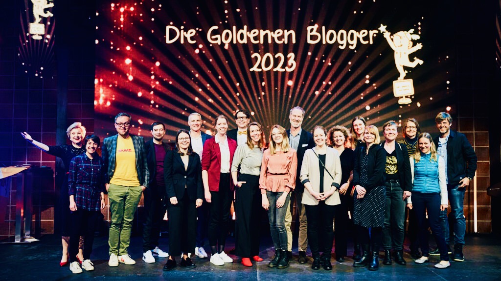 Blogger auf großer Bühne: Goldene Blogger Gala