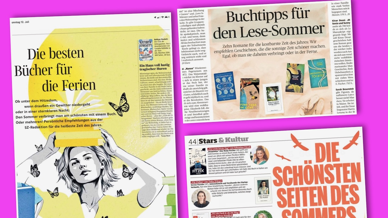 Jeden Sommer gibt es Buchtipps