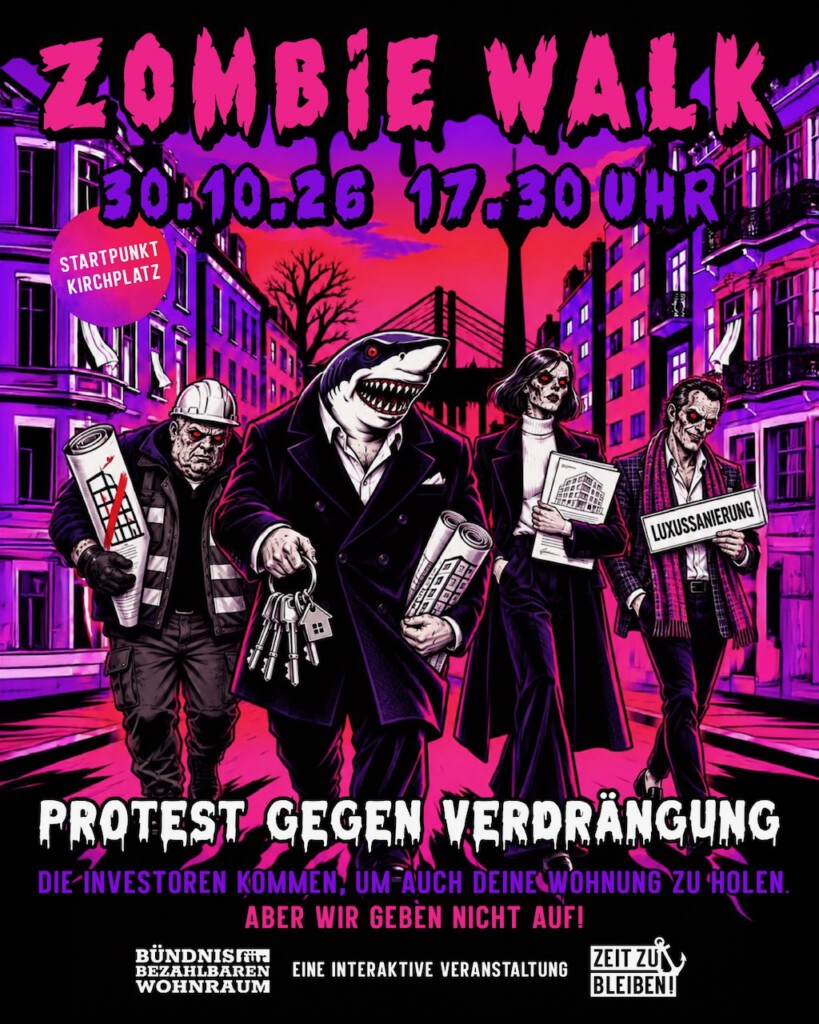 Demonstration gegen die Wohnungsnot am 30. Oktober 2026
