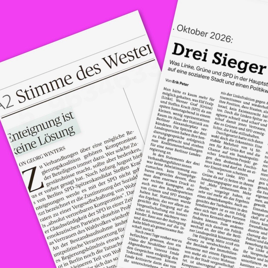 Düsseldorf wird wegen der Wohnungsnot seiner Bürger*innen keine Wohnungsgesellschaft enteignen. Aber hat der OB und seine Schwarz-Grün im Rathaus ein besseres Mittel als Berlin?