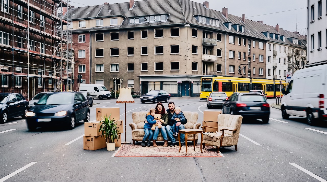 Wohnungsnot wie sie die KI sieht